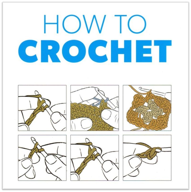 Book. How to crochet square