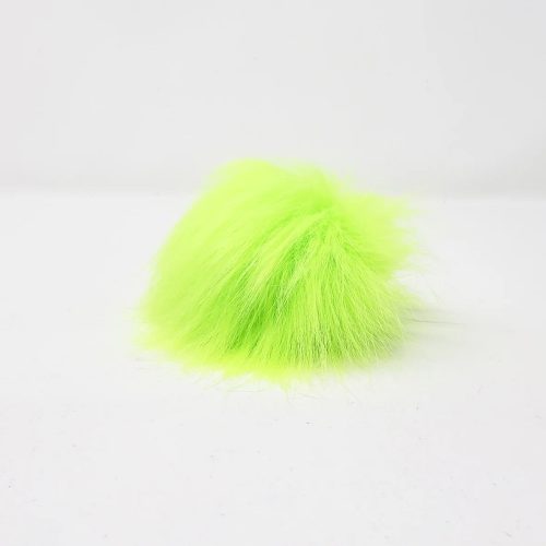 lemon lime faux fur pom poms